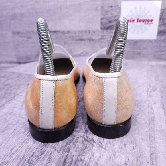 Stubbs & Wootton Palm Beach Pearlized Swirl Loafer Orange Women's sz 6 NEW - Picture 4 of 8